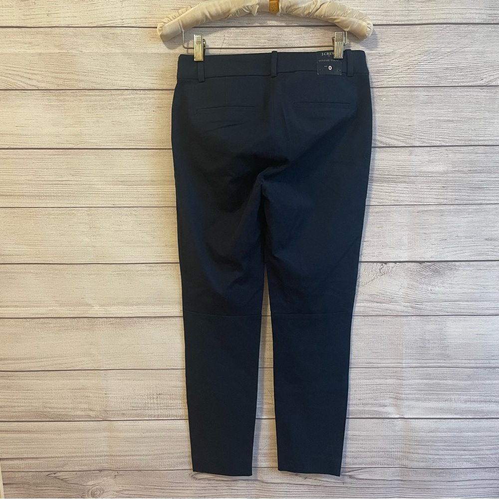 NWT J. Crew Winnie Stretch Cotton Navy Pants - Picture 5 of 5